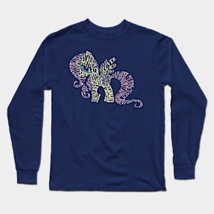 Wordy Fluttershy Long Sleeve T-Shirt